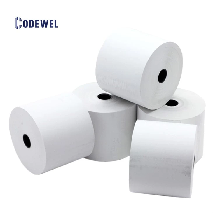 BPA Dawb 57mm * 30mm Thermal Paper Rolls Nyiaj Sau Npe Daim Ntawv Them Nqi Thermal Paper Receipt Rau Pos